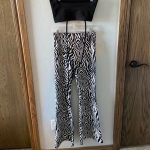 Printed Flare Pants